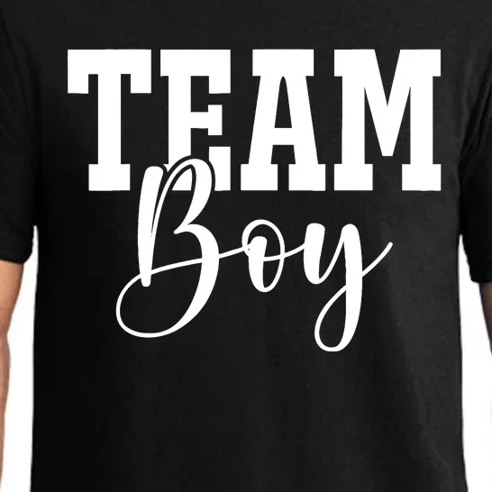 Team Boy Team Girl Blue Gender Reveal Party Matching Family Pajama Set