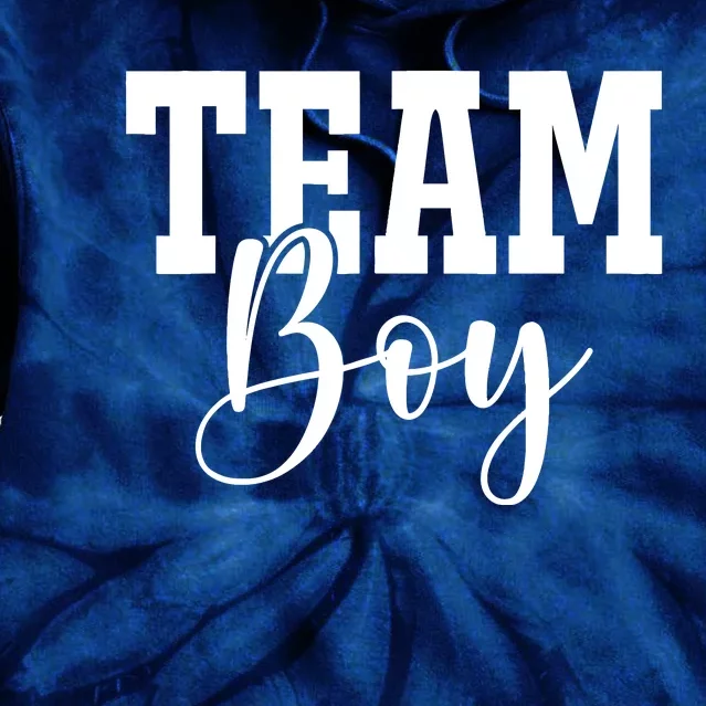 Team Boy Team Girl Blue Gender Reveal Party Matching Family Tie Dye Hoodie