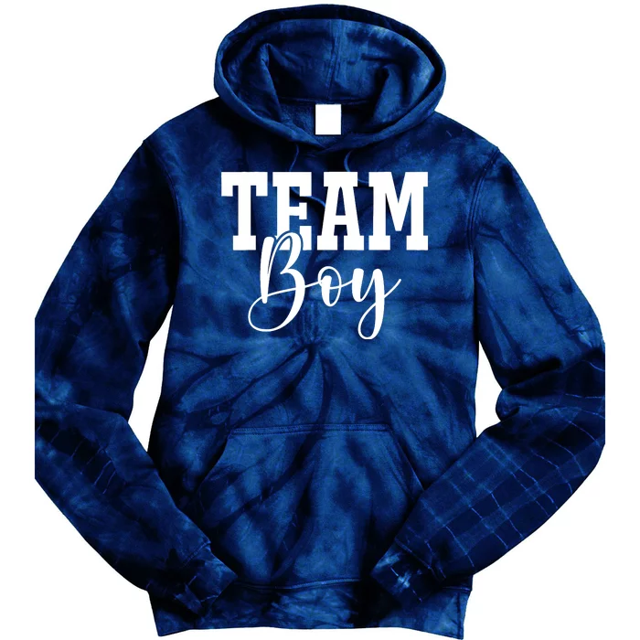 Team Boy Team Girl Blue Gender Reveal Party Matching Family Tie Dye Hoodie