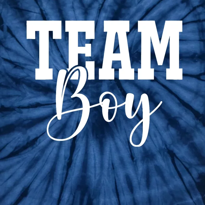 Team Boy Team Girl Blue Gender Reveal Party Matching Family Tie-Dye T-Shirt