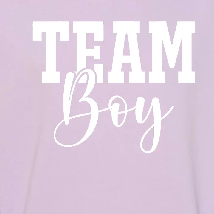 Team Boy Team Girl Blue Gender Reveal Party Matching Family Garment-Dyed Sweatshirt