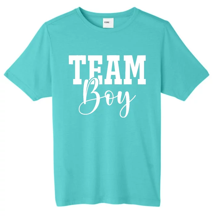 Team Boy Team Girl Blue Gender Reveal Party Matching Family ChromaSoft Performance T-Shirt