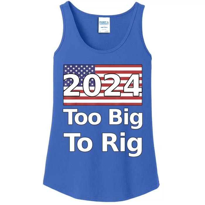 Too Big To Rig 2024 Election Ladies Essential Tank