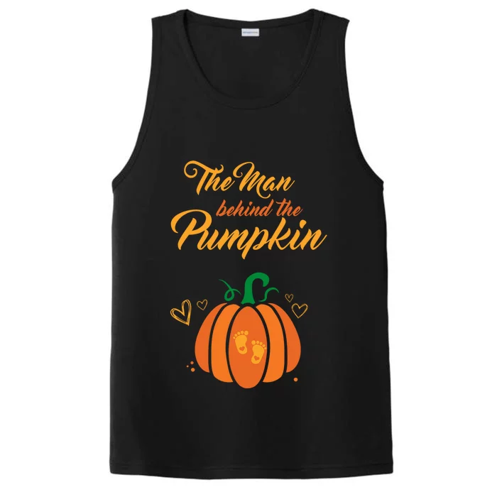 The Behind The Pumpkin Maternity Pregnancy Dad Halloween Gift Performance Tank