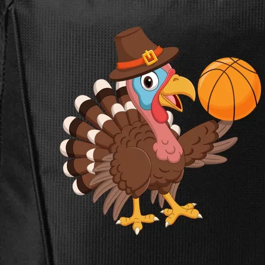 Thanksgiving Basketball Turkey Funny Gift Thanksgiving Basketballer Gift City Backpack