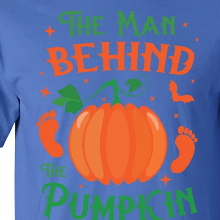 The Behind The Pumpkin Gift Halloween New Dad Soon Cool Gift Tall T-Shirt