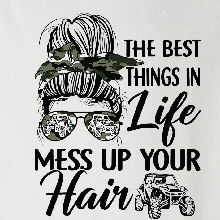 The Best Things In Life Mess Up Your Hair UTV SXS Funny Toddler Long Sleeve Shirt