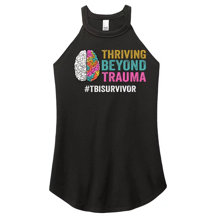 Thriving Beyond Trauma Tbi Traumatic Brain Injury Survivor Women’s Perfect Tri Rocker Tank