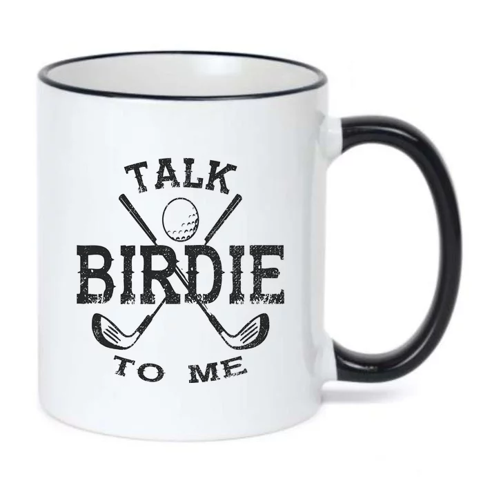 Talk Birdie to Me Funny Golf Golfing Golfer Gift Black Color Changing Mug