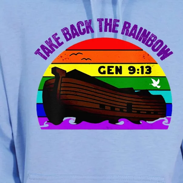 Take Back The Rainbow Pride In Gods Covenant And Promise Unisex Surf Hoodie