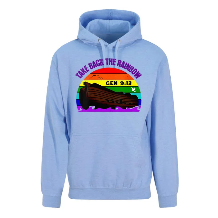 Take Back The Rainbow Pride In Gods Covenant And Promise Unisex Surf Hoodie