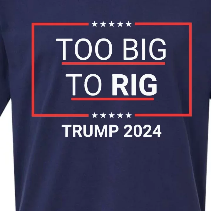 Too Big To Rig 2024 Election Sueded Cloud Jersey T-Shirt