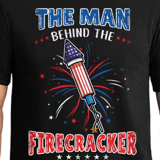 The Behind The Firecracker 4th Of July Gender Reveal Gift Pajama Set