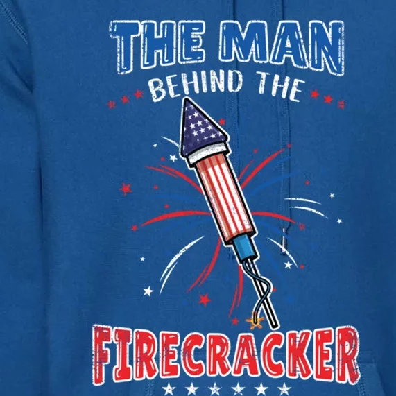 The Behind The Firecracker 4th Of July Gender Reveal Gift Premium Hoodie