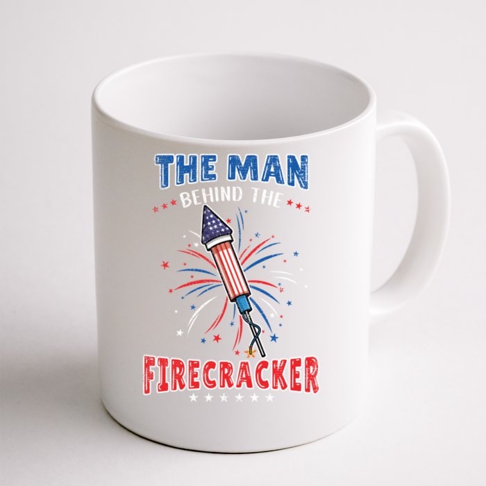 The Behind The Firecracker 4th Of July Gender Reveal Gift Front & Back Coffee Mug