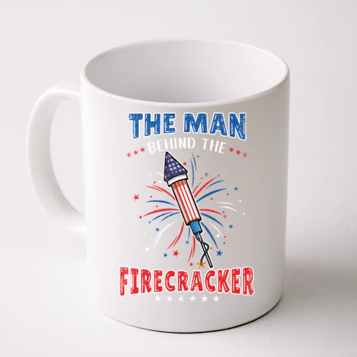 The Behind The Firecracker 4th Of July Gender Reveal Gift Front & Back Coffee Mug