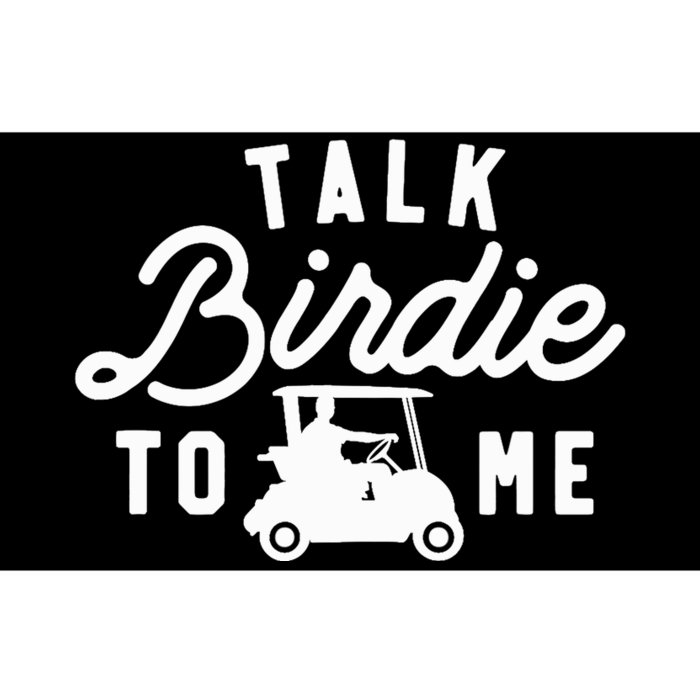 Talk Birdie To Me, Funny Golf Dad Golfer Gift Tee, Golf Cart Bumper Sticker