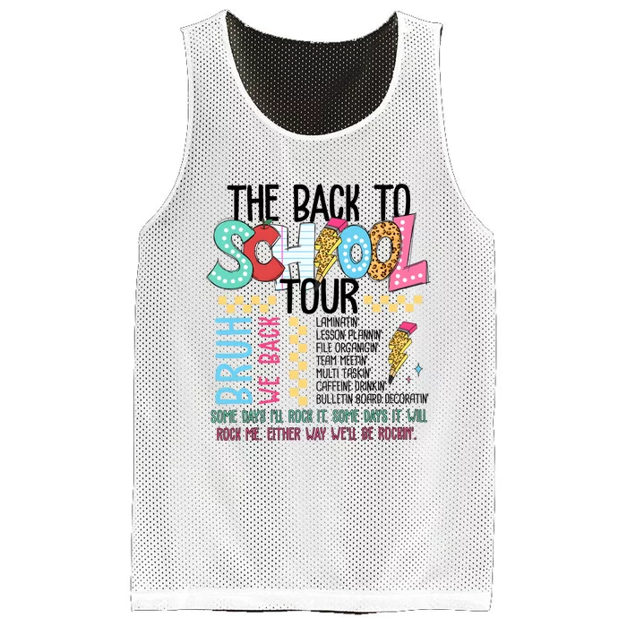 The Back To School Funny Mesh Reversible Basketball Jersey Tank