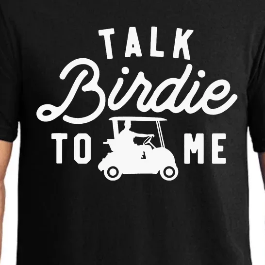 Talk Birdie To Me Funny Golf Dad Golfer Cart Pajama Set