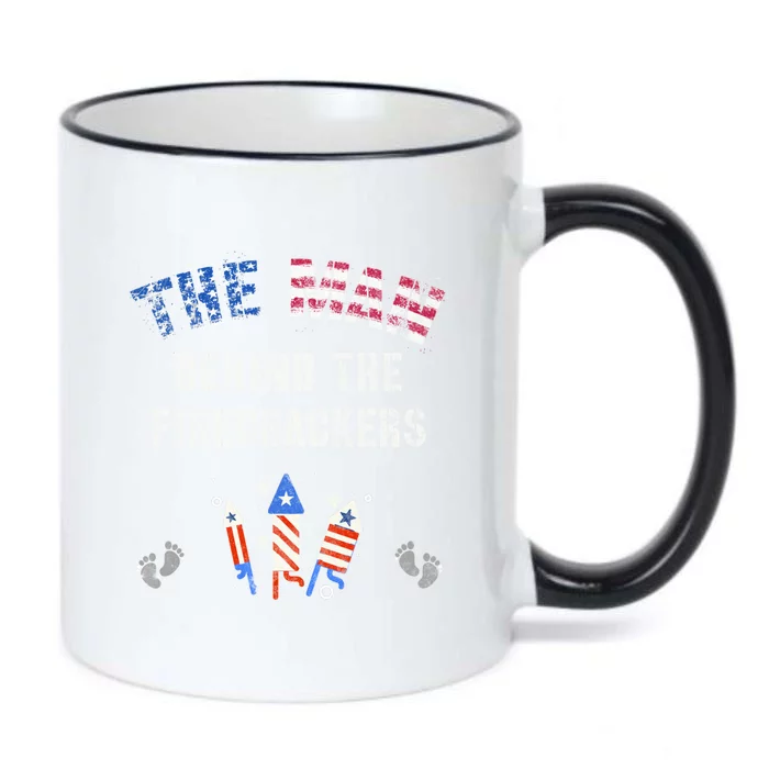 The Behind The Twins Firecrackers 4th Of July Expecting Cute Gift Black Color Changing Mug