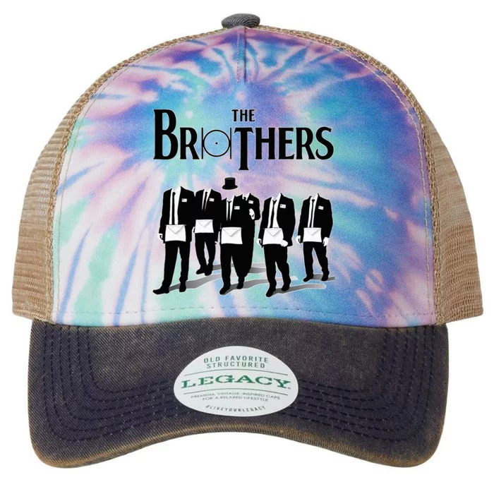 The Brothers Together The Point Within A Circle Masonic Legacy Tie Dye Trucker Hat