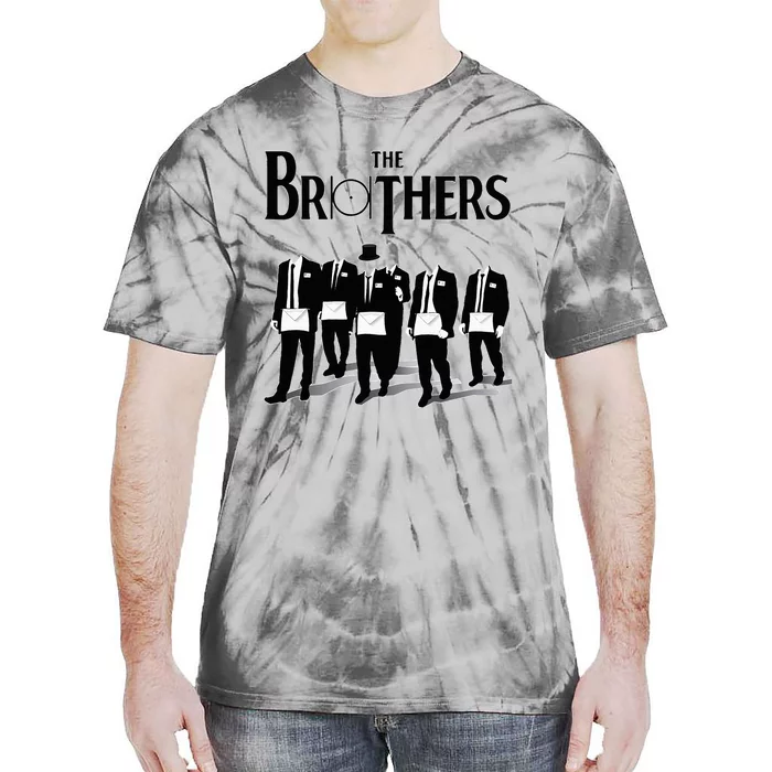 The Brothers Together The Point Within A Circle Masonic Tie-Dye T-Shirt