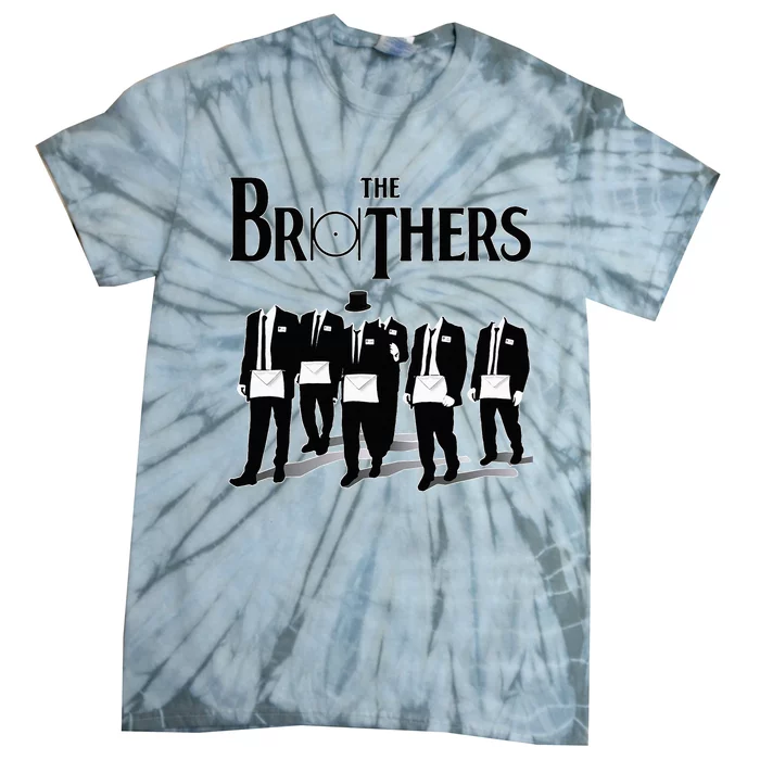 The Brothers Together The Point Within A Circle Masonic Tie-Dye T-Shirt