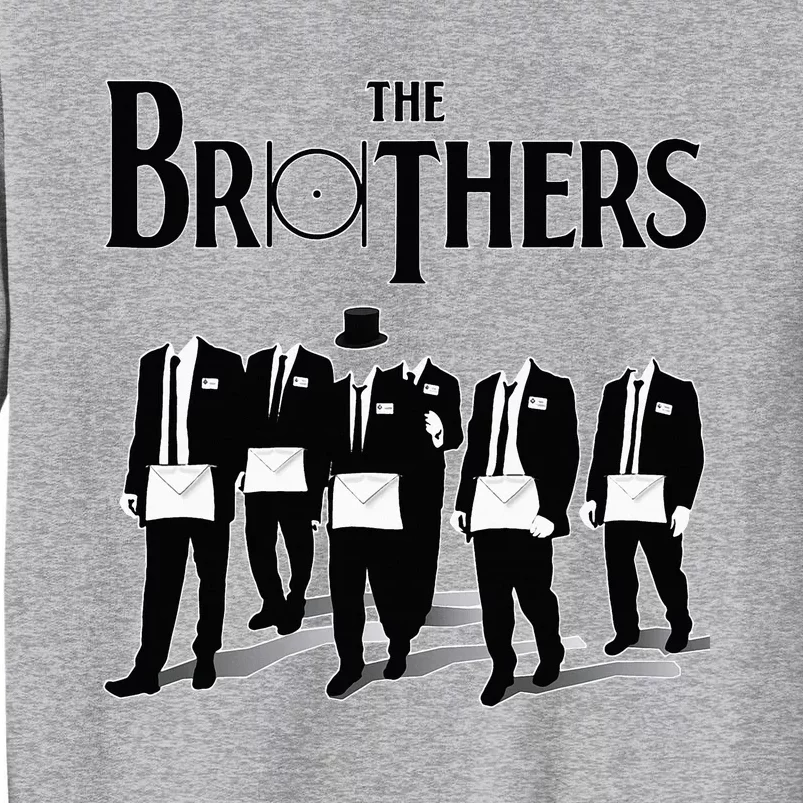 The Brothers Together The Point Within A Circle Masonic Tall Sweatshirt