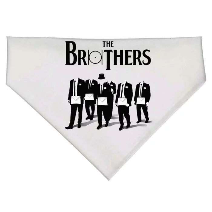 The Brothers Together The Point Within A Circle Masonic USA-Made Doggie Bandana