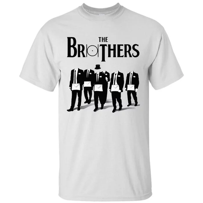 The Brothers Together The Point Within A Circle Masonic Tall T-Shirt