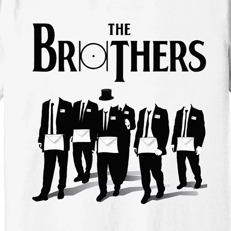 The Brothers Together The Point Within A Circle Masonic Premium T-Shirt