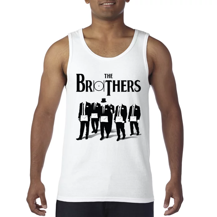 The Brothers Together The Point Within A Circle Masonic Tank Top