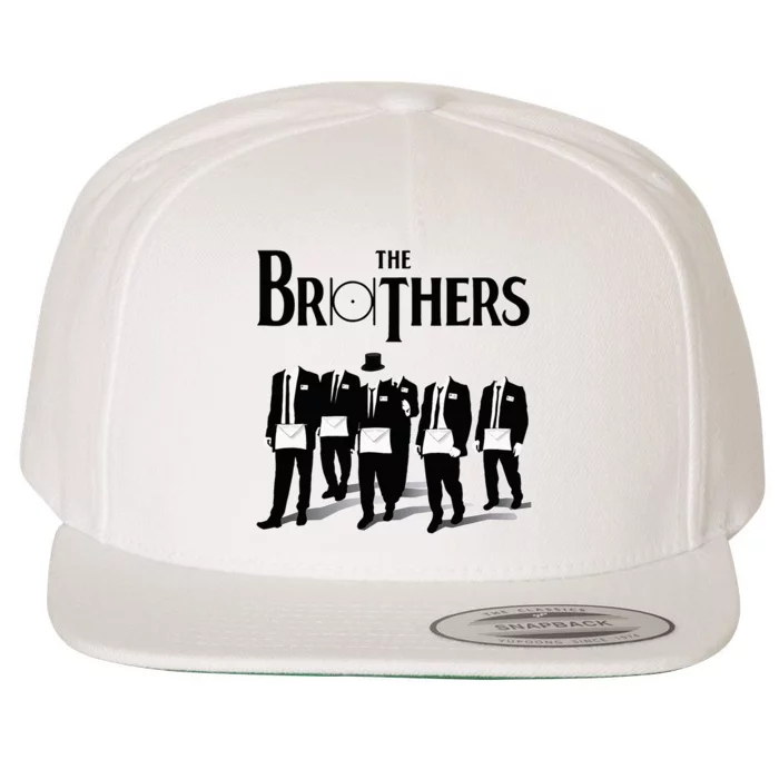 The Brothers Together The Point Within A Circle Masonic Wool Snapback Cap