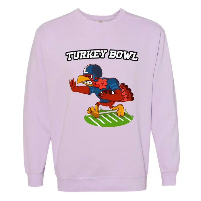 Turkey Bowl Thanksgiving Football Pilgrim Garment-Dyed Sweatshirt