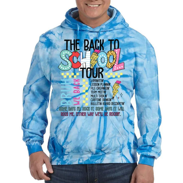 The Back To School Bruh We Back Tie Dye Hoodie