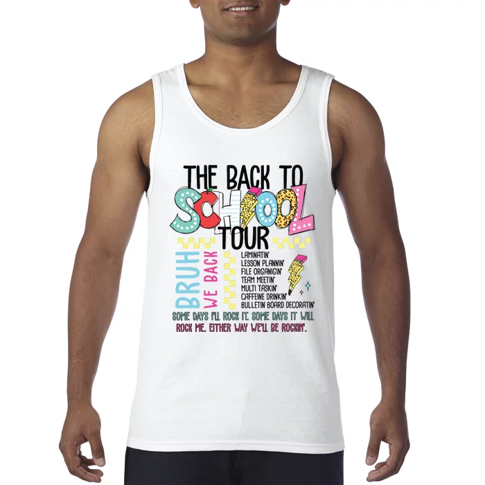 The Back To School Bruh We Back Tank Top