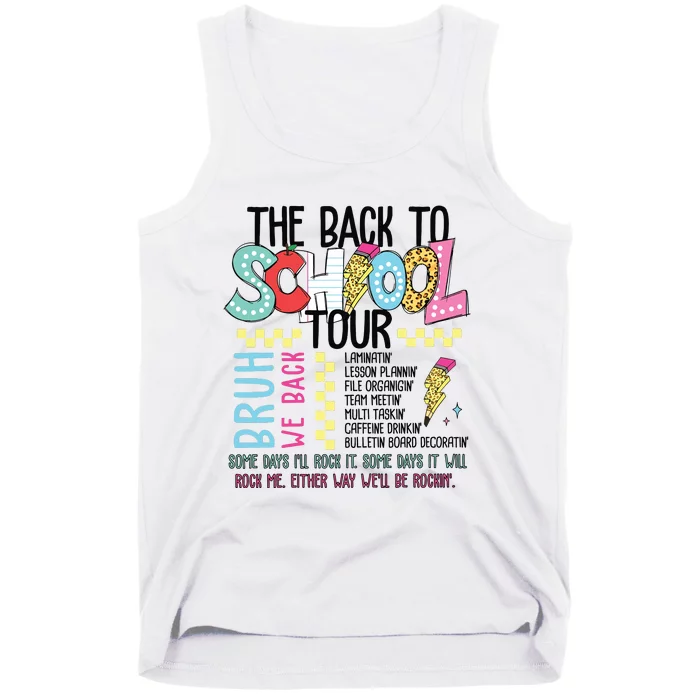 The Back To School Bruh We Back Tank Top