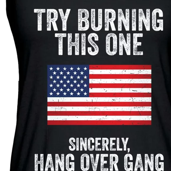 Try Burning This One Sincerely Hang Over Gang Tom Macdonald Ladies Essential Flowy Tank