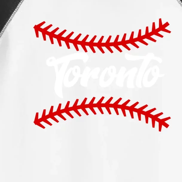 Toronto Baseball Team Fan Cute Gift Toddler Fine Jersey T-Shirt