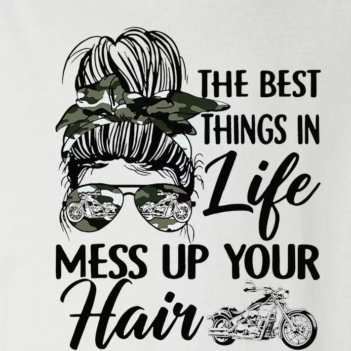 The Best Things In Life Mess Up Your Hair Motorcycle Women Toddler Long Sleeve Shirt