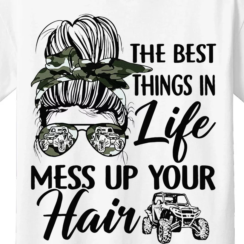 The Best Things In Life Mess Up Your Hair UTV SXS Funny Kids T-Shirt