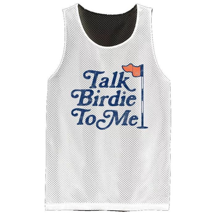 Talk Birdie To Me Funny Golfer Dad Fathers Day Golf Mesh Reversible Basketball Jersey Tank