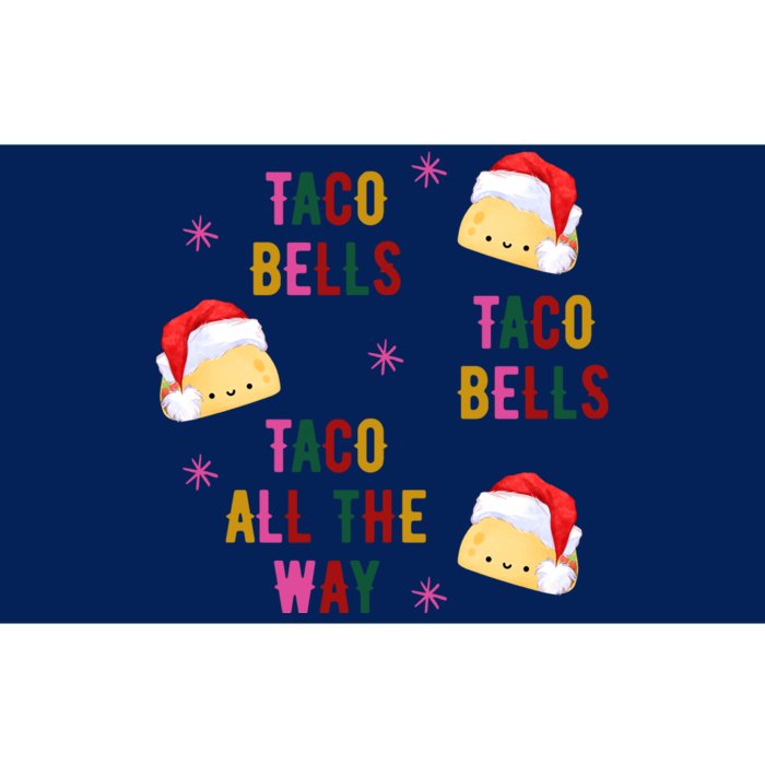 Taco Bells Taco All The Way Funny Christmas Bumper Sticker