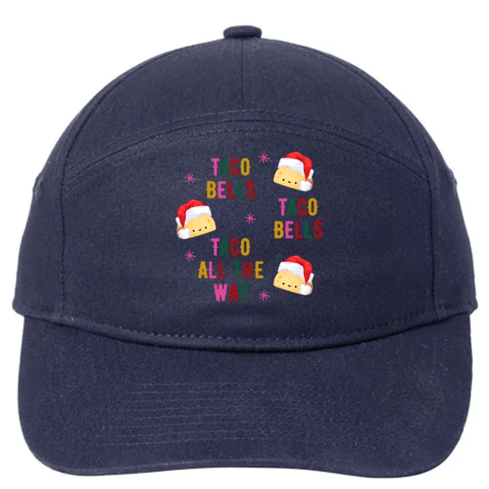 Taco Bells Taco All The Way Funny Christmas 7-Panel Snapback Hat