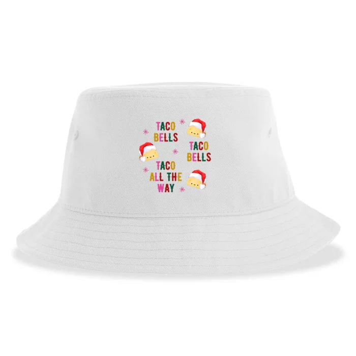 Taco Bells Taco All The Way Funny Christmas Sustainable Bucket Hat