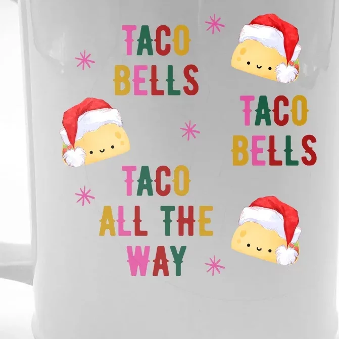 Taco Bells Taco All The Way Funny Christmas Front & Back Beer Stein