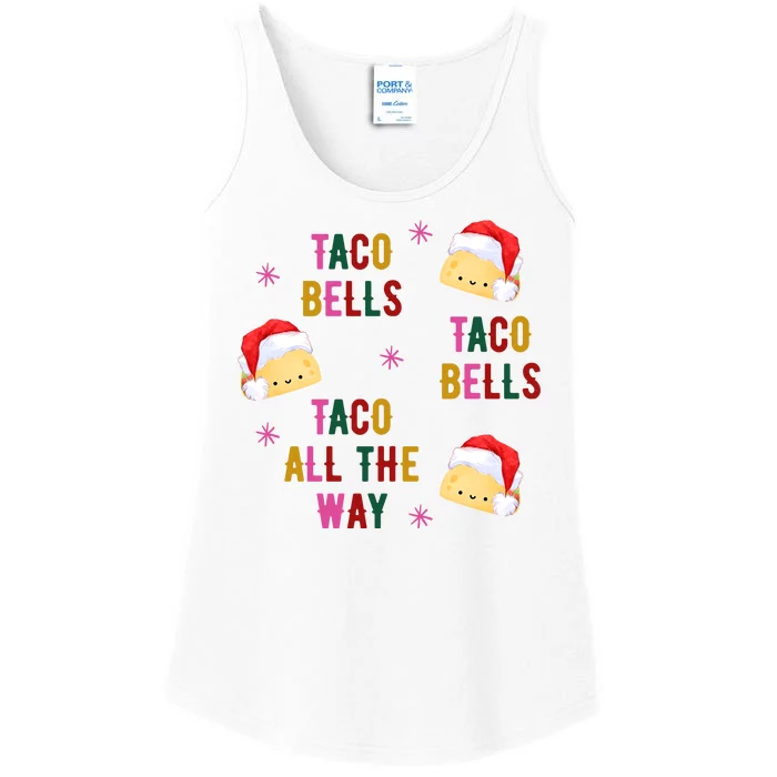 Taco Bells Taco All The Way Funny Christmas Ladies Essential Tank