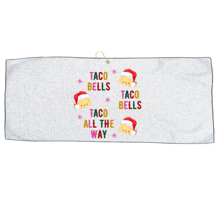 Taco Bells Taco All The Way Funny Christmas Large Microfiber Waffle Golf Towel