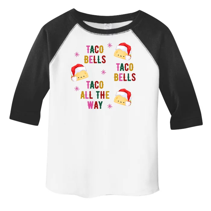 Taco Bells Taco All The Way Funny Christmas Toddler Fine Jersey T-Shirt