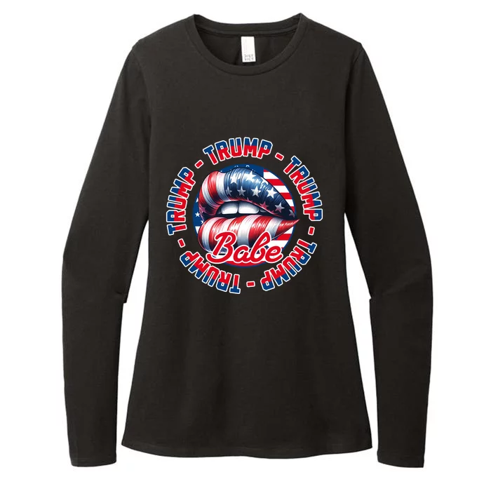 Trump Babe Womens CVC Long Sleeve Shirt